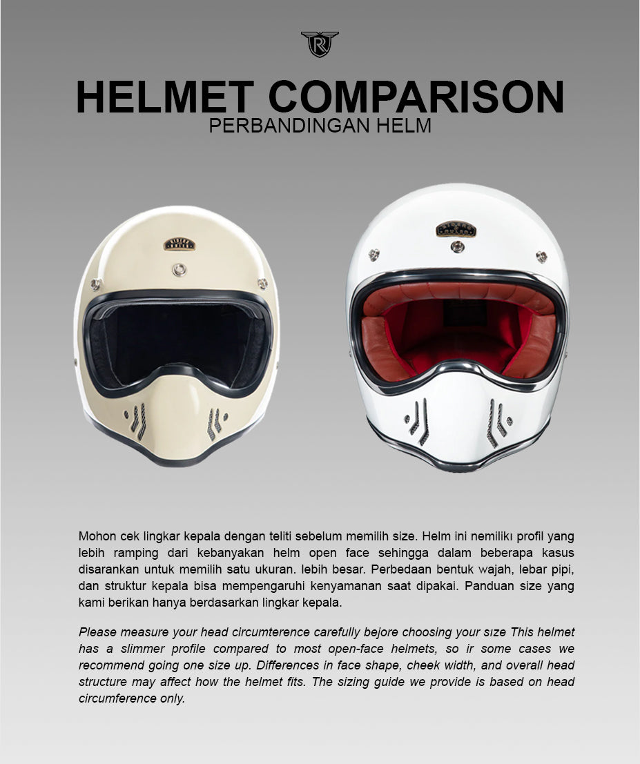 COMMANDO Mini Helmet (Black) – Riders & Rules