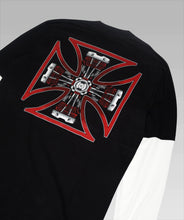 Load image into Gallery viewer, RR Ironcross Black White longsleeve