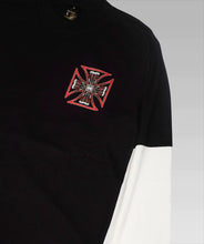 Load image into Gallery viewer, RR Ironcross Black White longsleeve