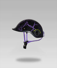 Load image into Gallery viewer, RRAWCYCLE HELMET - BLACK PURPLE