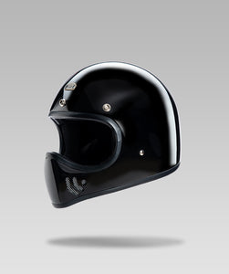 COMMANDO Mini Helmet (Black) – Riders & Rules