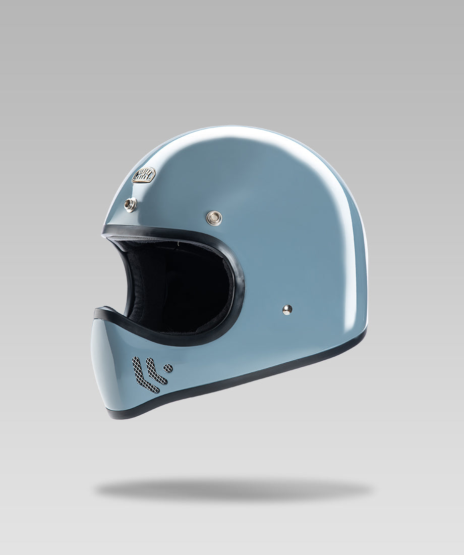 COMMANDO Mini Helmet (Dolphine Grey) – Riders & Rules